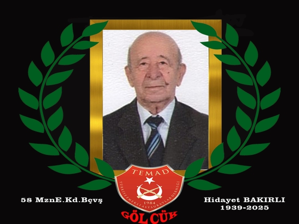 1958 mezunu E.Kd.Bçvş.(Hv. K.K.) Hidayet Bakırlıhakkın rahmetine kavuşmuştur.