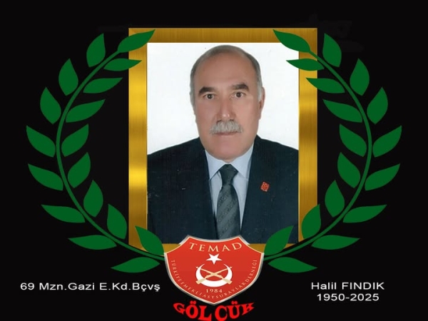 1969 mezunu Gazi E. Kd.Bçvş. Halil Fındık hakkın rahmetine kavuşmuştur.