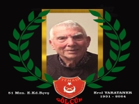 1951 mezunu E.Kd.B&ccedil;vş. Erol YARATANER Hakkın rahmetine kavuşmuştur.