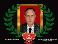 1951 mezunu E.Kd.B&ccedil;vş. Abd&uuml;lkadir &Ouml;ZKAYNAK hakkın rahmetine kavuşmuştur.
