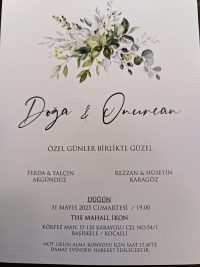 Birlesen elleriniz ve kalpleriniz birbirinden hi&ccedil; ayrılmasın. Bir hayati t&uuml;m g&uuml;zellikleriyle paylaşmanız dileklerimizle&hellip;