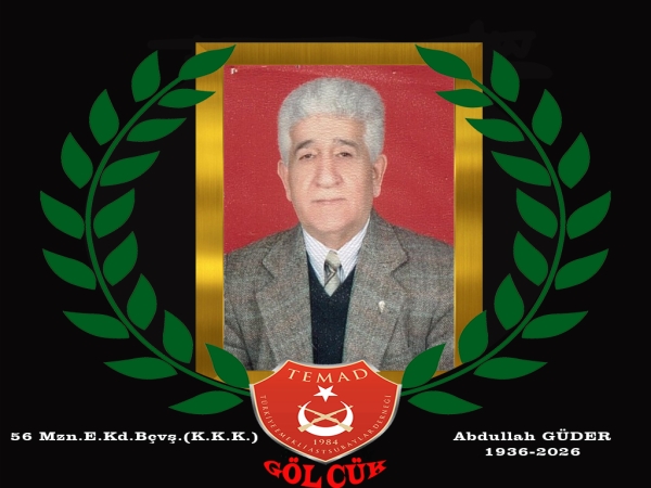 1956 Mezunu E.Kd.Bçvş.(K.K.K.) Abdullah GÜDER hakkın rahmetine kavuşmuştur.