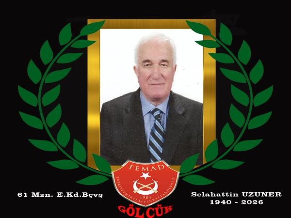 1961 mezunu E.Kd.Bçvş. Selahattin UZUNER hakkın rahmetine kavuşmuştur.