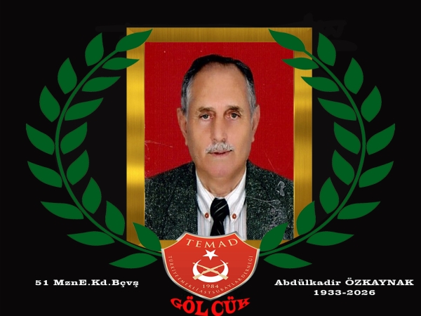 1951 mezunu E.Kd.Bçvş. Abdülkadir ÖZKAYNAK hakkın rahmetine kavuşmuştur.